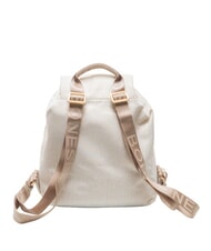 BORBONESE MEDIUM ECO LINE Medium backpack in fabric white cotton - Women&rsquo;s Bags - 2