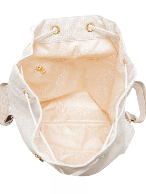 MEDIUM ECO LINE Medium backpack in fabric white cotton - Women&rsquo;s Bags