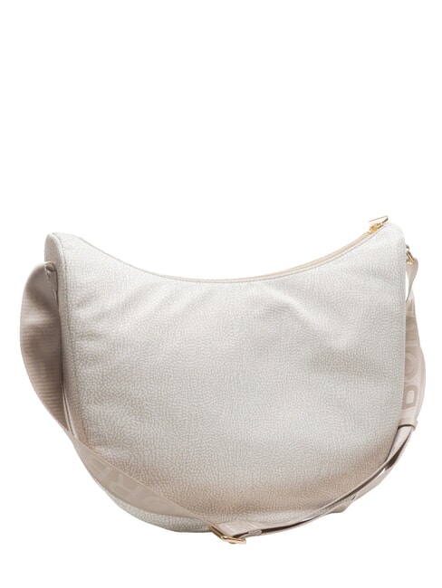 LUNA BAG MEDIUM LUNA Hobo bag, Medium white cotton - Women&rsquo;s Bags