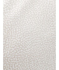 BORBONESE LUNA BAG MEDIUM LUNA Hobo bag, Medium white cotton - Women&rsquo;s Bags - 3