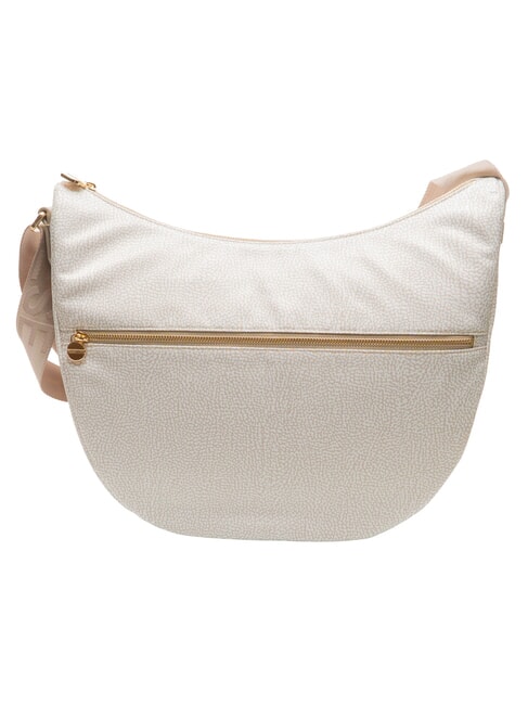 LUNA BAG MEDIUM LUNA Hobo bag, Medium white cotton - Women&rsquo;s Bags