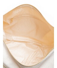 BORBONESE LUNA BAG MEDIUM LUNA Hobo bag, Medium white cotton - Women&rsquo;s Bags - 5