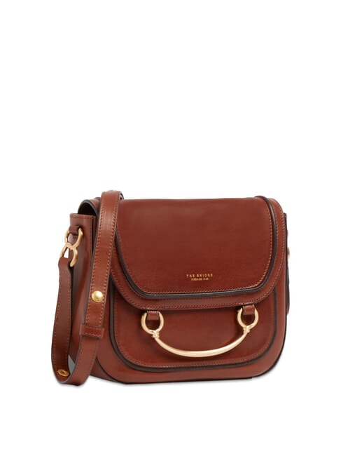 LUCE Mini shoulder bag, in leather BROWN - Women&rsquo;s Bags