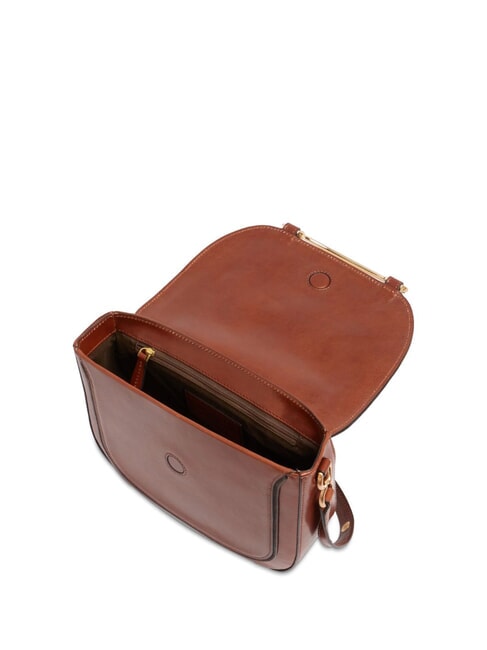 LUCE Mini shoulder bag, in leather BROWN - Women&rsquo;s Bags