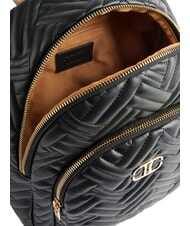 ALVIERO MARTINI PRIMA CLASSE MATELASSE Nappa-effect fabric backpack Black - Women&rsquo;s Bags - 3