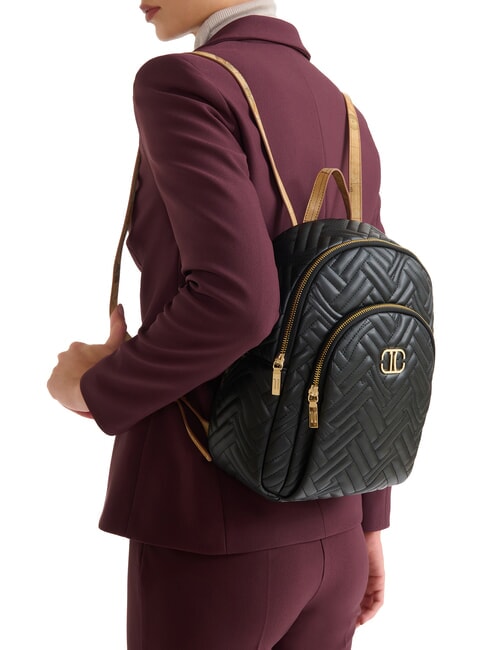 MATELASSE Nappa-effect fabric backpack Black - Women&rsquo;s Bags