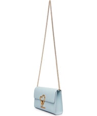 LOVE MOSCHINO HEART TURNLOCK Small shoulder bag light blue - Women&rsquo;s Bags - 3