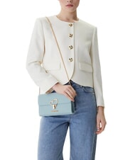 LOVE MOSCHINO HEART TURNLOCK Small shoulder bag light blue - Women&rsquo;s Bags - 5