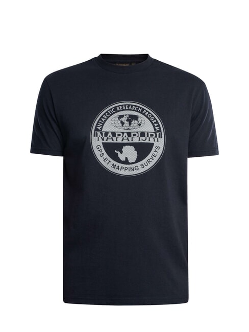 S-BOLLO Cotton T-Shirt blu marine - T-shirt