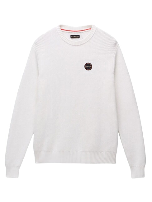 D-PRADO Crew neck sweater white whisper - Men's Sweaters