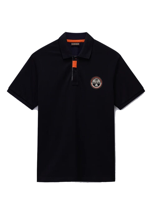 E-CLANIS Cotton polo shirt black beauty - Polo shirt