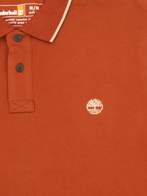 MILLERS RIVER Cotton polo shirt burnt henna - Polo shirt