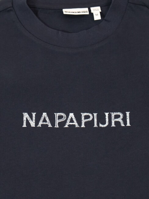 SALEES Cotton T-Shirt blu marine - T-shirt