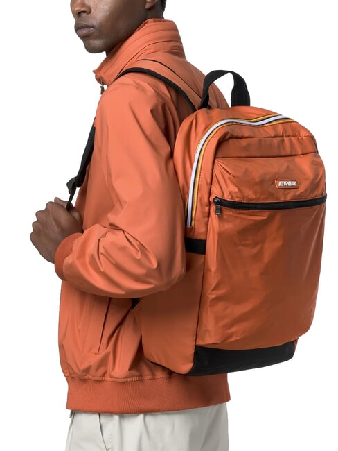 LAON Nylon backpack orange brownish - Backpacks & School and Leisure