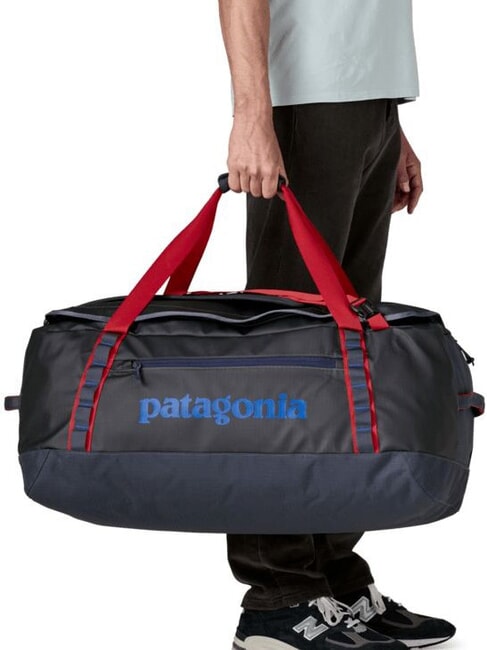 BLACK HOLE Duffel Bag / Backpack smolder blue with red amanita - Duffle bags