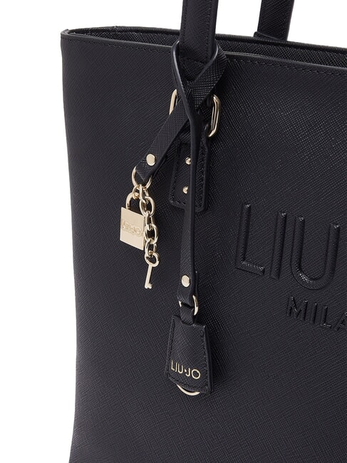 HALONA Large tote bag with charm BLACK - Women&rsquo;s Bags