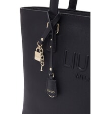 LIUJO HALONA Large tote bag with charm BLACK - Women&rsquo;s Bags - 4
