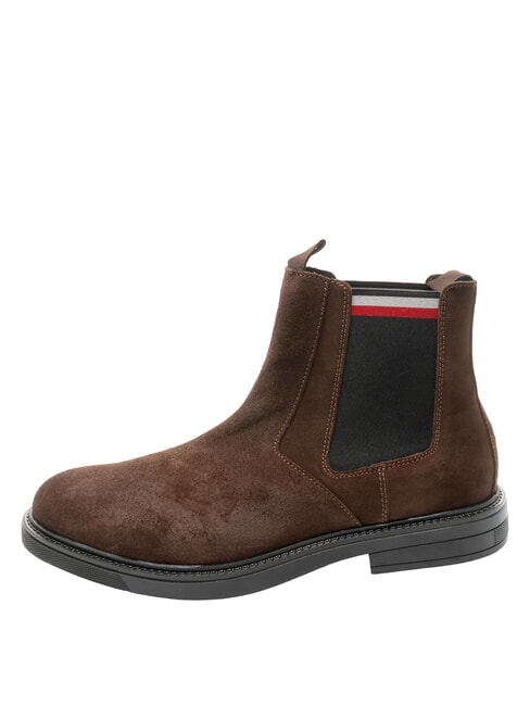 HILFIGER OUTDOOR Suede ankle boots brown - Men&rsquo;s shoes