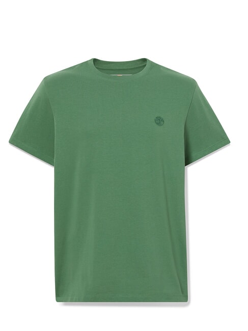 SS DUNRIVER CREW Cotton T-shirt medium green - T-shirt