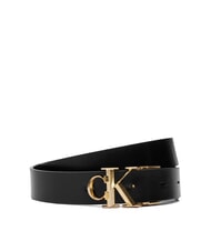 CALVIN KLEIN CK HARDWARE Reversible leather belt - Belts