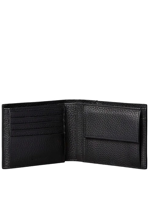 FOIL EMBOSSED Leather wallet on black - Men&rsquo;s Wallets