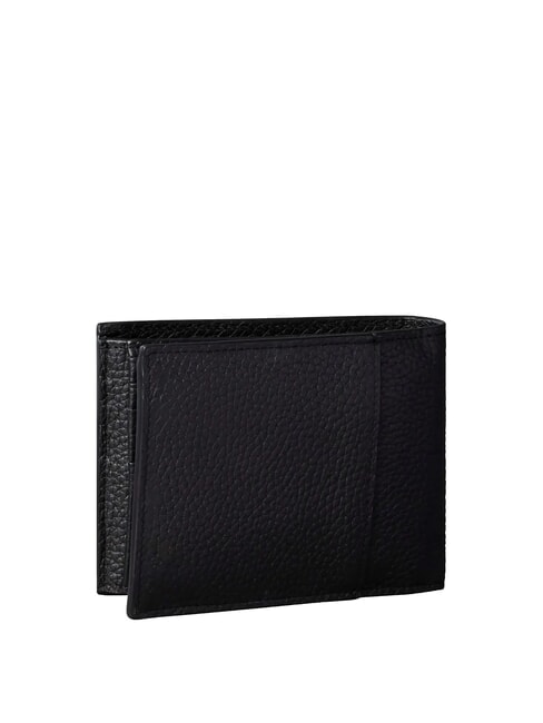 FOIL EMBOSSED Leather wallet on black - Men&rsquo;s Wallets