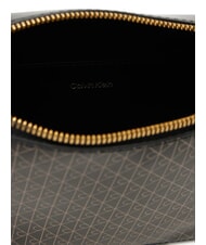 CALVIN KLEIN COATED EMBLEM Mini shoulder bag black aop - Women&rsquo;s Bags - 5