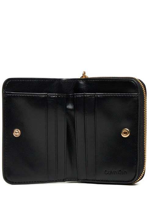 HARDWARE MONOGRAM Leather wallet on black - Women&rsquo;s Wallets