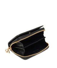 CALVIN KLEIN HARDWARE MONOGRAM Leather wallet on black - Women&rsquo;s Wallets - 3