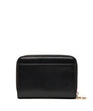 CALVIN KLEIN HARDWARE MONOGRAM Leather wallet on black - Women&rsquo;s Wallets - 4