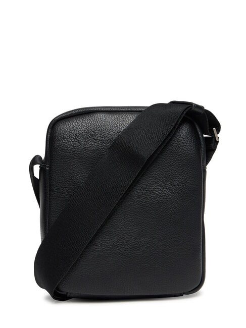 RAISED LOGO Shoulder bag on black - Over-the-shoulder Bags for Men