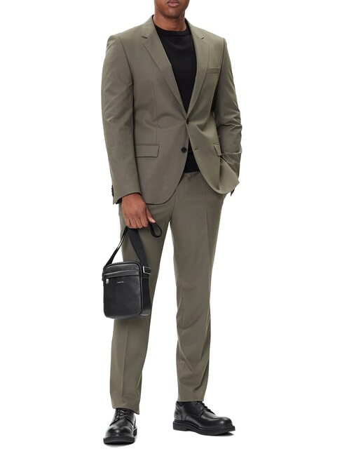 RAISED LOGO Shoulder bag on black - Over-the-shoulder Bags for Men