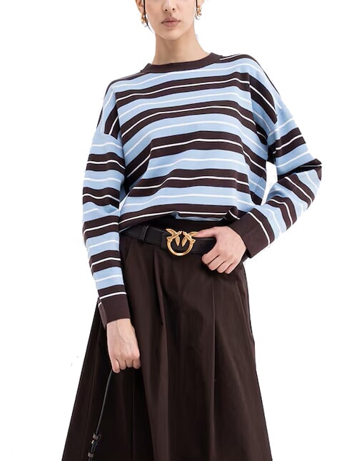 LOVE BERRY Leather belt moro-antique gold - Belts