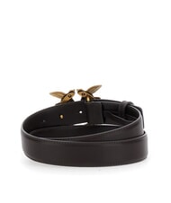 PINKO LOVE BERRY Leather belt moro-antique gold - Belts - 2