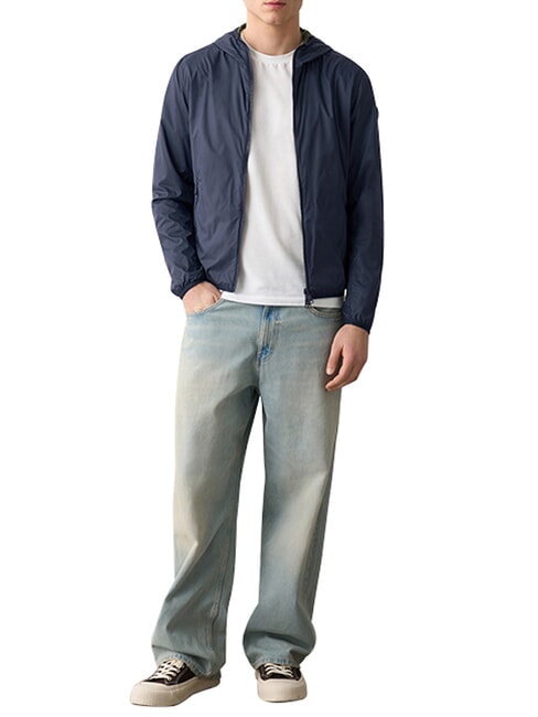 ORIGINALS REPUNK Reversible windbreaker navy blue-botanical - Men's down jackets