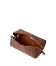 COCCINELLE NYLON SMALL MONOGRAM Beauty bru / moro - Beauty Case - 3