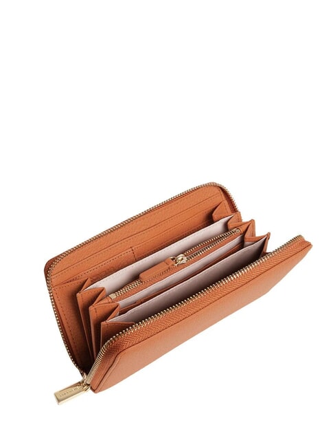 METALLIC SOFT Textured leather zip wallet crab - Women&rsquo;s Wallets