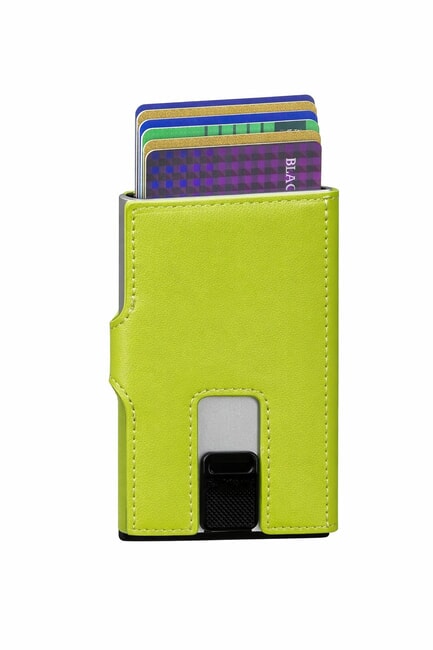 ALU FIT Wallet with slide-up card holder lime - Men&rsquo;s Wallets