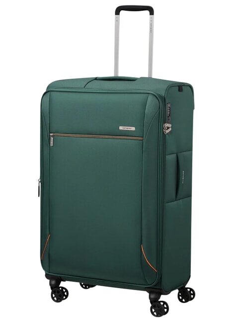 BASE BREEZE Large, expandable trolley darkgreen - Semi-rigid Trolley Cases