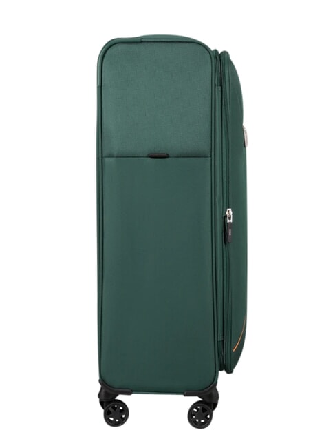 BASE BREEZE Large, expandable trolley darkgreen - Semi-rigid Trolley Cases