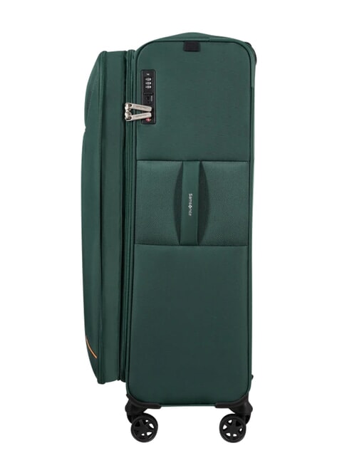 BASE BREEZE Large, expandable trolley darkgreen - Semi-rigid Trolley Cases