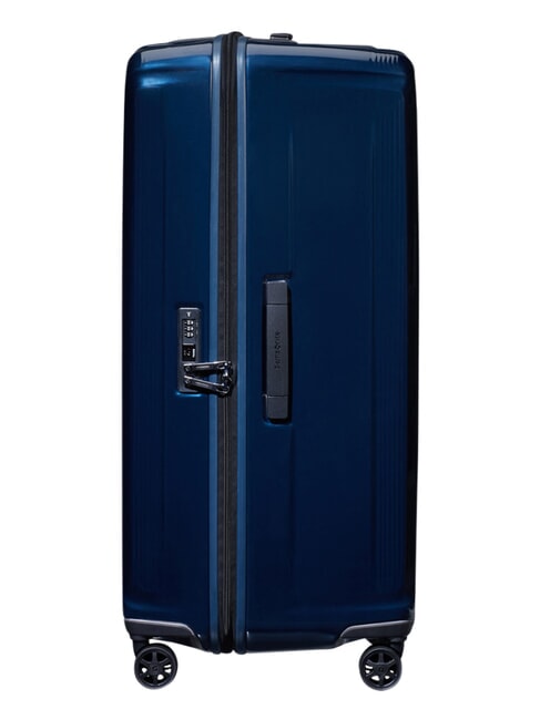NUON Extra Large Trolley metallic dark blue - Rigid Trolley Cases
