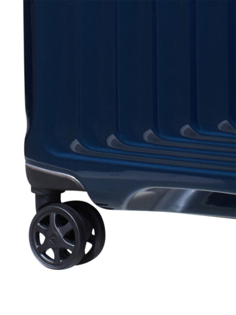 NUON Extra Large Trolley metallic dark blue - Rigid Trolley Cases