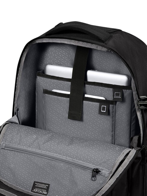 ROADER 2-wheel trolley backpack DEEP BLACK - Hand luggage