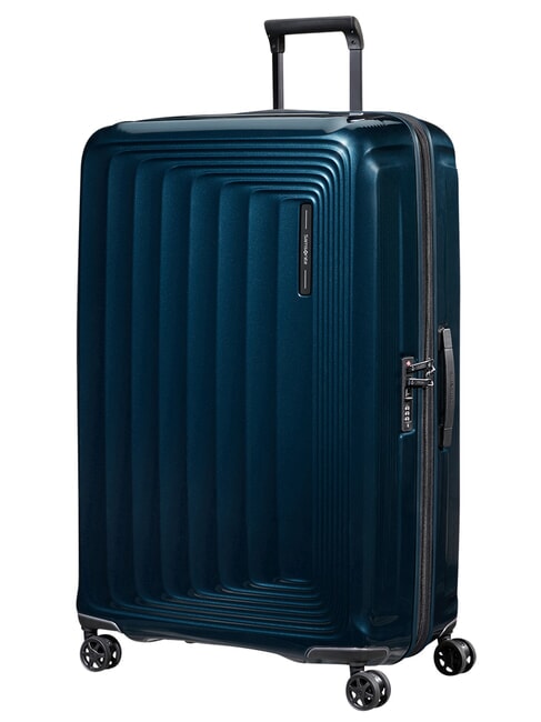 NUON Extra Large, Expandable Trolley metallic dark blue - Rigid Trolley Cases