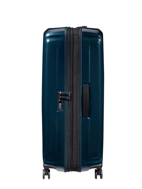 NUON Extra Large, Expandable Trolley metallic dark blue - Rigid Trolley Cases