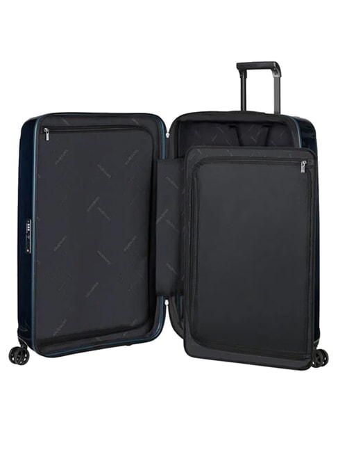 NUON Extra Large, Expandable Trolley metallic dark blue - Rigid Trolley Cases