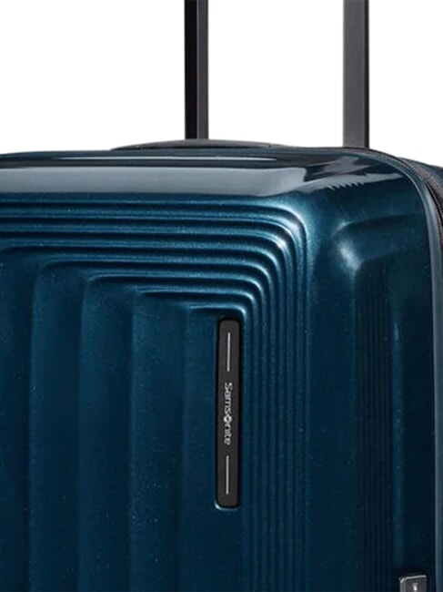 NUON Extra Large, Expandable Trolley metallic dark blue - Rigid Trolley Cases