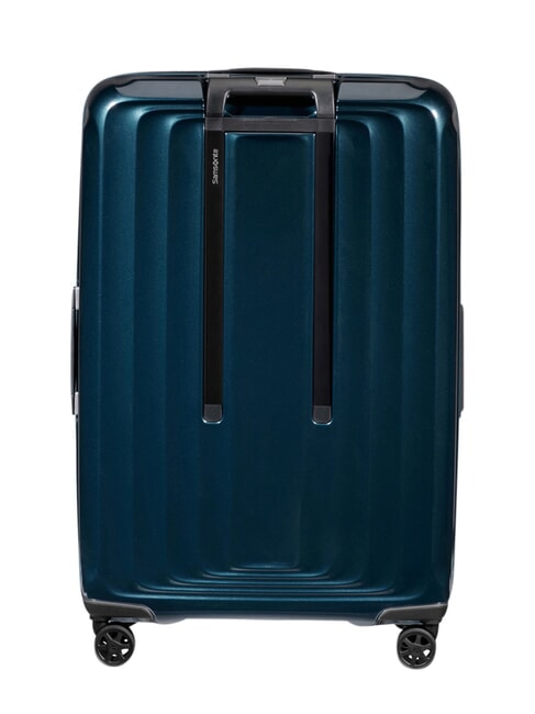 NUON Large expandable trolley metallic dark blue - Rigid Trolley Cases