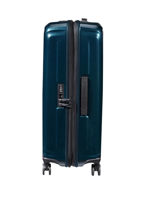 NUON Medium expandable trolley metallic dark blue - Rigid Trolley Cases